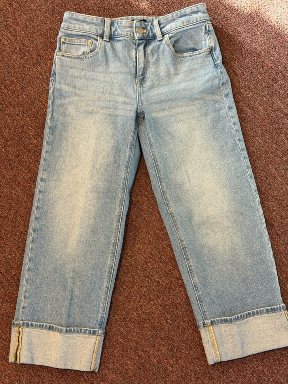 Talbots straight ankle cuff jeans size 10